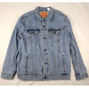 Levi's 72334 Denim Trucker Jacket XL Light Wash Classic Type III Jean